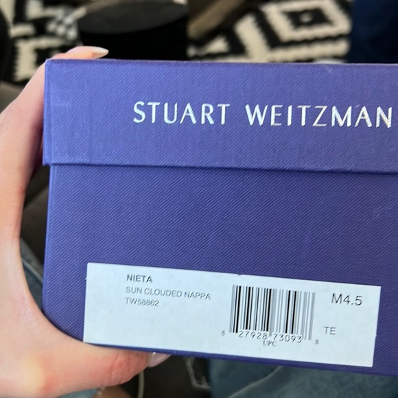 Stuart Weitzman Backview Leather Gladiator Shoes - Picture 7 of 7